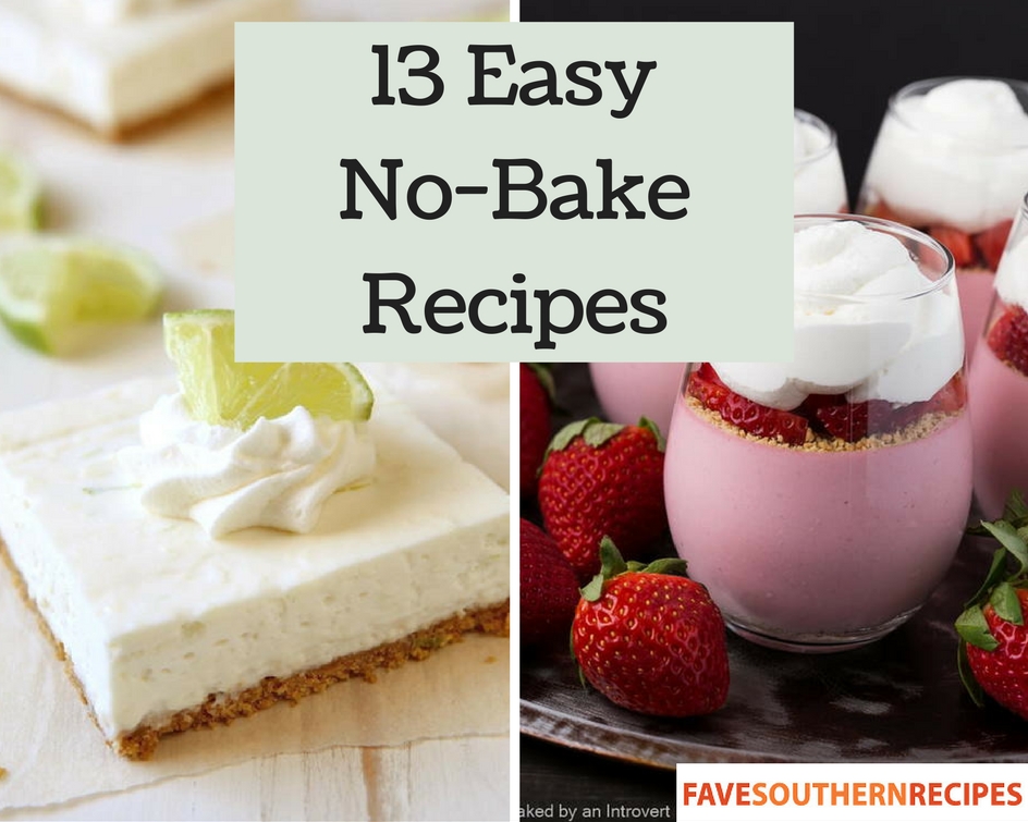 NoBake Dessert 13 Easy NoBake Recipes